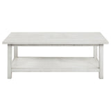Payne Distressed White 2-Piece Coffee and End Table Set from Coaster - Luna Furniture