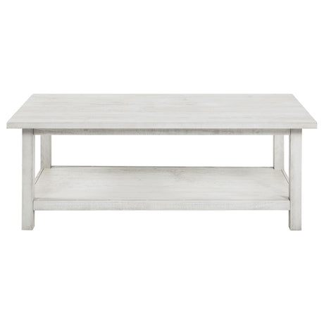 Payne Distressed White 2-Piece Coffee and End Table Set from Coaster - Luna Furniture