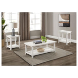 Payne Distressed White 3-Piece Coffee and End Table Set from Coaster - Luna Furniture