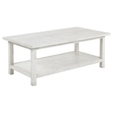 Payne Distressed White 3-Piece Coffee and End Table Set from Coaster - Luna Furniture