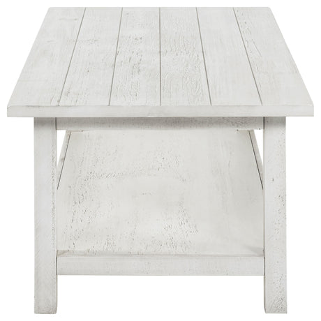 Payne Distressed White 3-Piece Coffee and End Table Set from Coaster - Luna Furniture