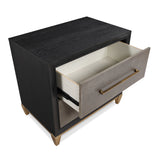 Payson Black/Brown Nightstand from Crown Mark - Luna Furniture