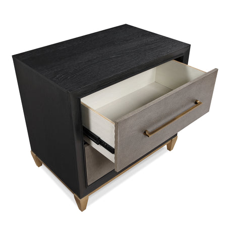 Payson Black/Brown Nightstand from Crown Mark - Luna Furniture