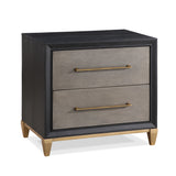 Payson Black/Brown Nightstand from Crown Mark - Luna Furniture