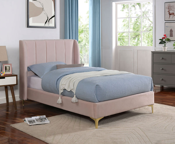 Pearl Light Pink Twin Bed