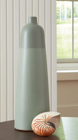 Peerland Sage Green Vase from Ashley - Luna Furniture