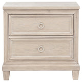 Pembroke Washed Oak 2-Drawer Nightstand from Coaster - Luna Furniture