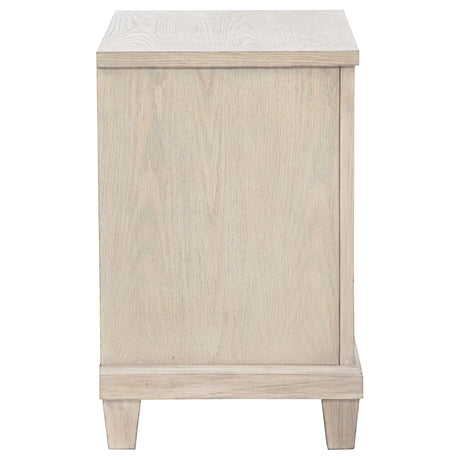 Pembroke Washed Oak 2-Drawer Nightstand from Coaster - Luna Furniture
