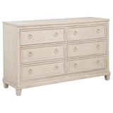 Pembroke Washed Oak 6-Drawer Bedroom Dresser from Coaster - Luna Furniture
