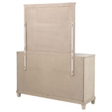Pembroke Washed Oak 6-Drawer Bedroom Dresser with Mirror from Coaster - Luna Furniture