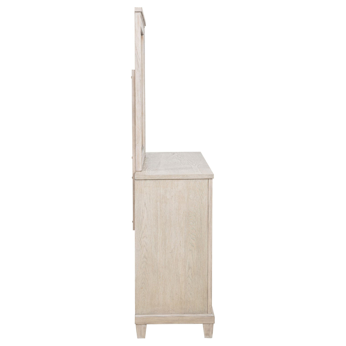 Pembroke Washed Oak 6-Drawer Bedroom Dresser with Mirror from Coaster - Luna Furniture