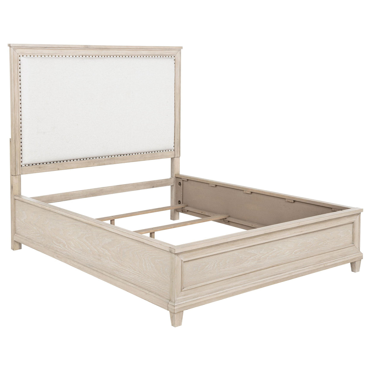 Pembroke Washed Oak 66-inch Queen Panel Bed from Coaster - Luna Furniture