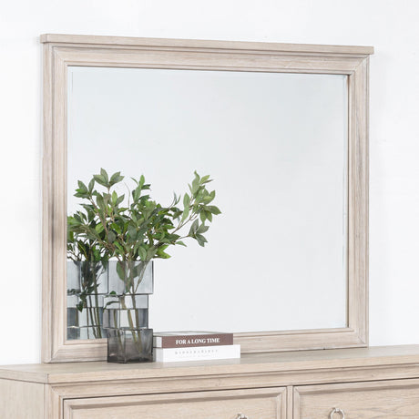 Pembroke Washed Oak Dresser Mirror from Coaster - Luna Furniture
