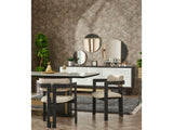 Pendik Black/Cream Dining Room (Dining Table & 6 Dining Chair) from Furnia - Luna Furniture