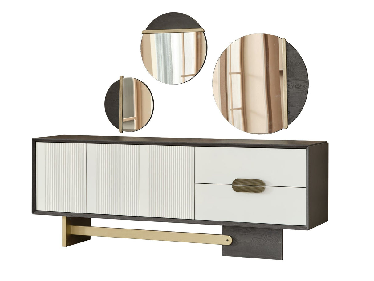 Pendik Diningroom Consol With Mirror from Furnia - Luna Furniture