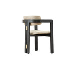 Pendik Black/Cream Dining Room (Dining Table & 6 Dining Chair) from Furnia - Luna Furniture