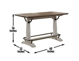 Pendleton Two-tone 59.5-inch Counter Height Table from Steve Silver - Luna Furniture