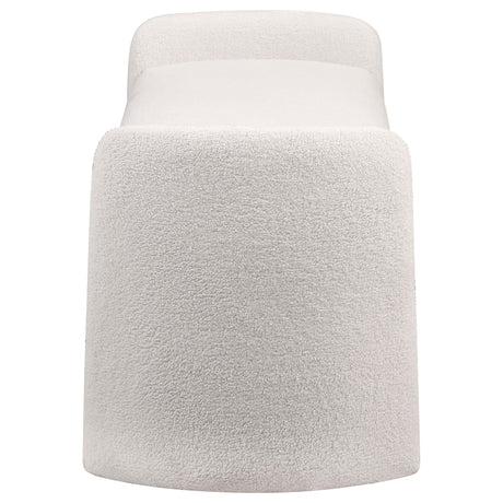 Peoria Ivory Velvet Upholstered Accent Bench from Coaster - Luna Furniture