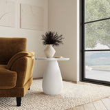 Perth Off White Cloud Shaped Top Side Table from Coaster - Luna Furniture
