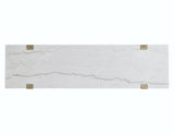 Perth White Marble Top Sofa Table from Steve Silver - Luna Furniture