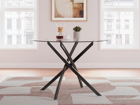 Pharwynn Black Dining Table from Ashley - Luna Furniture
