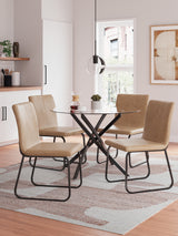 Pharwynn Brown/Black Dining Room Set from Ashley Furniture - Luna Furniture