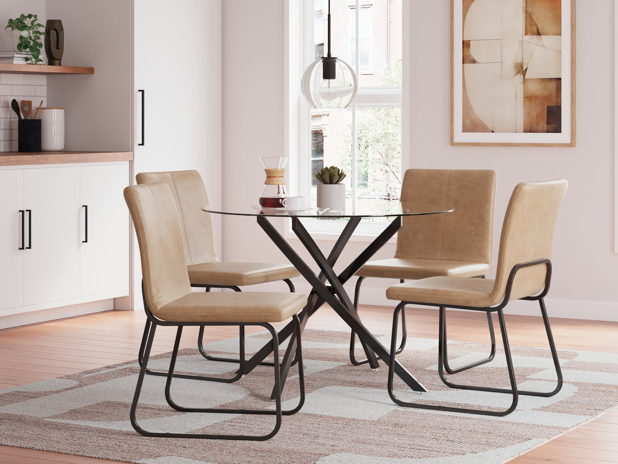 Pharwynn Brown/Black Dining Room Set from Ashley Furniture - Luna Furniture