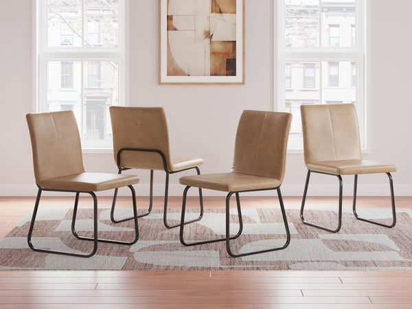 Pharwynn Brown Dining Chair, Set of 4