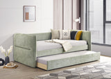 Philipa Light Green Daybed with Trundle from Crown Mark - Luna Furniture