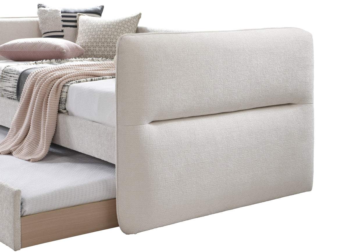 Philipa Oatmeal Twin Daybed with Trundle from Crown Mark - Luna Furniture