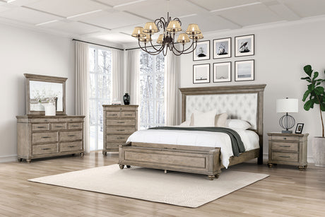 Philomath Aged Oak Queen Bed from Furniture of America - Luna Furniture