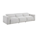 8414GRY*2PWH 2pc Set: Sofa, Love from Homelegance - Luna Furniture