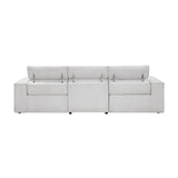 8414GRY*2PWH 2pc Set: Sofa, Love from Homelegance - Luna Furniture