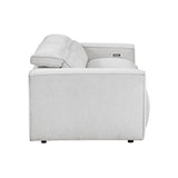 8414GRY*2PWH 2pc Set: Sofa, Love from Homelegance - Luna Furniture