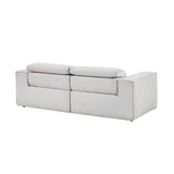 8414GRY*2PWH 2pc Set: Sofa, Love from Homelegance - Luna Furniture
