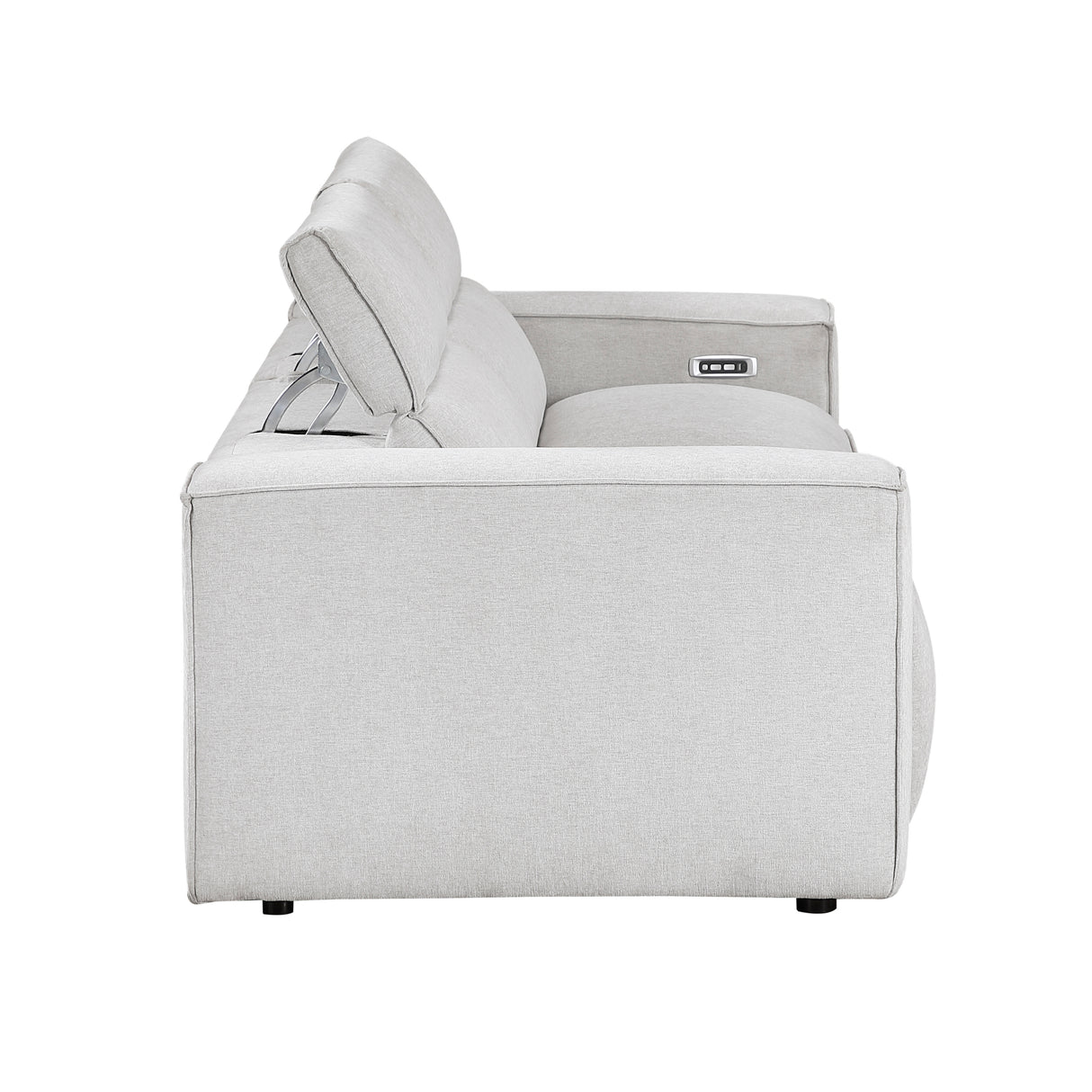 8414GRY*2PWH 2pc Set: Sofa, Love from Homelegance - Luna Furniture