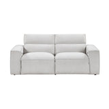 8414GRY-2PWH* (2)Power Double Reclining Love Seat with Power Headrests from Homelegance - Luna Furniture