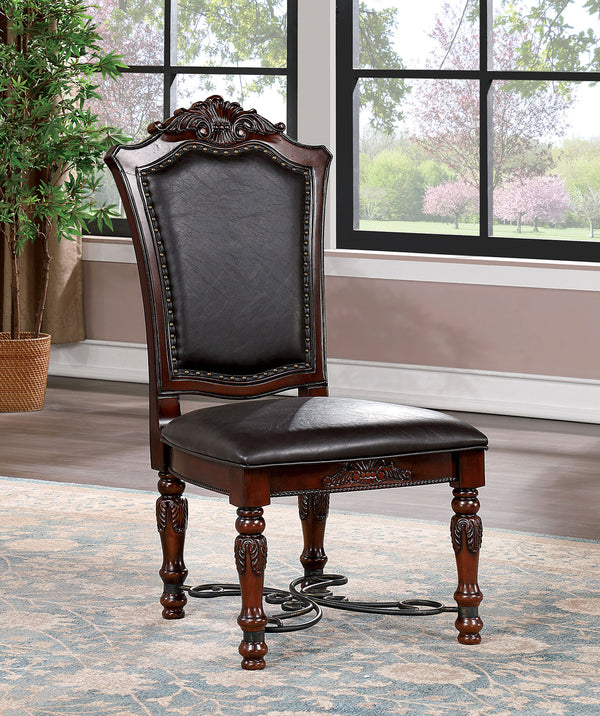 Picardy Brown Cherry/Black Side Chair
