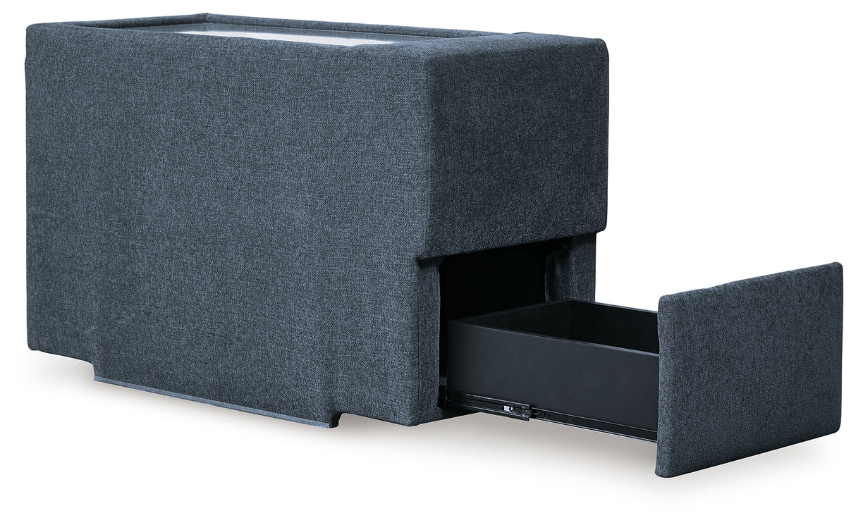 Pillar Peak Ink Console with Storage from Ashley Furniture - Luna Furniture