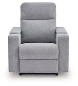 Pineland Pewter Power Glider Recliner with Audio System from Ashley Furniture - Luna Furniture