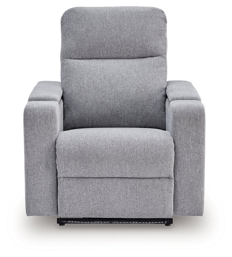 Pineland Pewter Power Glider Recliner with Audio System from Ashley - Luna Furniture