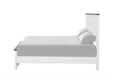 Pinetop White/Dark Brown Twin Bed from Furniture of America - Luna Furniture