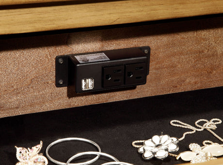 Pioneer Weathered Elm Night Stand from Furniture of America - Luna Furniture