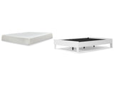 Piperton Full Platform Bed with Mattress in White from Ashley - Luna Furniture