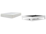Piperton Full Platform Bed with Mattress in White from Ashley - Luna Furniture