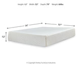 Piperton Full Platform Bed with Mattress in White from Ashley - Luna Furniture