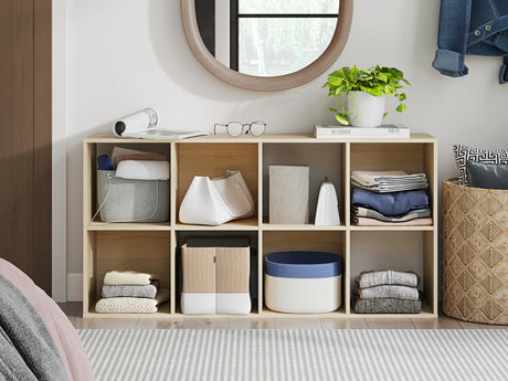 Piperton Tan Eight Cube Organizer from Ashley - Luna Furniture
