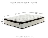Piperton Twin Platform Bed with Mattress in White from Ashley - Luna Furniture