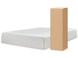 Piperton Twin Platform Bed with Mattress in White from Ashley Furniture - Luna Furniture