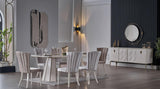 Plaza Ivory Dining Chair, Set of 2 from Bellona - Luna Furniture
